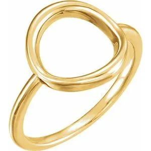 WB Choice Jewelry Rings 14K Yellow Circle Ring 51602102PSTWBC