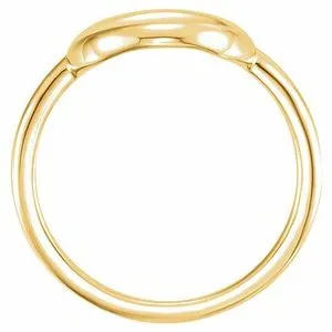 WB Choice Jewelry Rings 14K Yellow Circle Ring 51602102PSTWBC WB Choice Jewelry Rings 14K Yellow Circle Ring 51602102PSTWBC