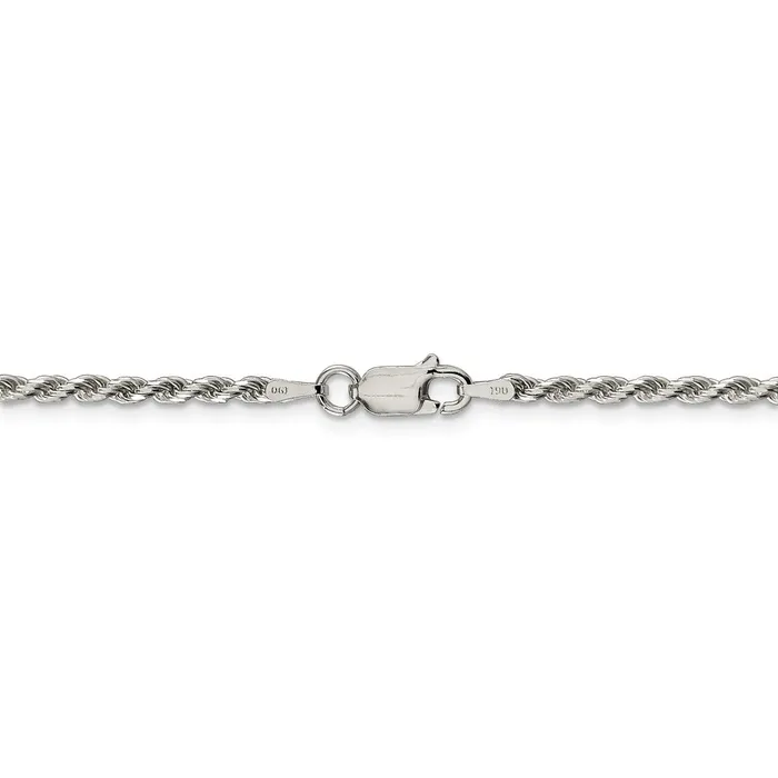 WB Choice Jewelry Rings Sterling Silver 225mm Diamondcut Rope ChainWBCQDC05022 WB Choice Jewelry Rings Sterling Silver 225mm Diamondcut Rope ChainWBCQDC05022