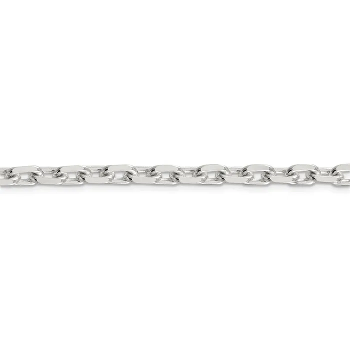 WB Choice Jewelry Rings Sterling Silver 54mm Beveled Oval Cable ChainWBCQCA17026 WB Choice Jewelry Rings Sterling Silver 54mm Beveled Oval Cable ChainWBCQCA17026