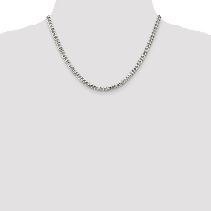 WB Choice Jewelry Rings Sterling Silver 5mm Domed w Side DC Curb ChainWBCQRC15018 WB Choice Jewelry Rings Sterling Silver 5mm Domed w Side DC Curb ChainWBCQRC15018