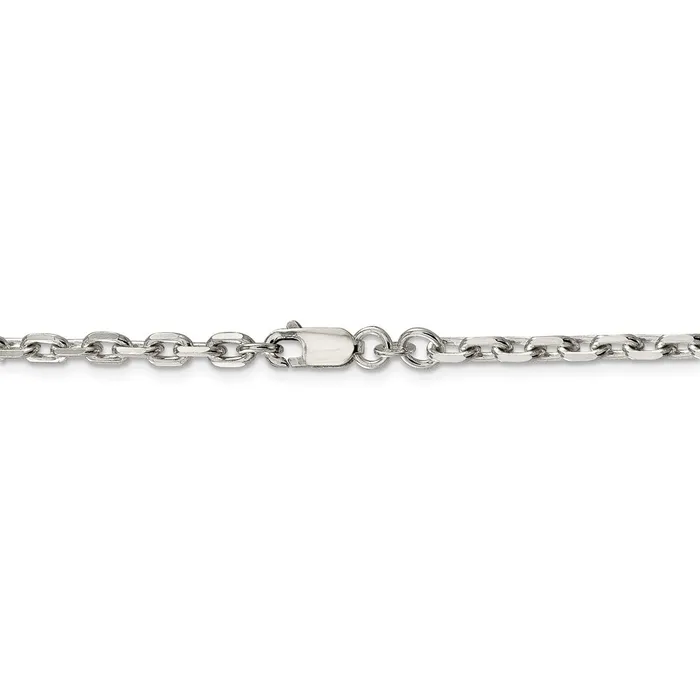 WB Choice Jewelry Sterling Silver 395mm Beveled Oval Cable ChainWBCQCA12030 Rings WB Choice Jewelry Sterling Silver 395mm Beveled Oval Cable ChainWBCQCA12030 Rings