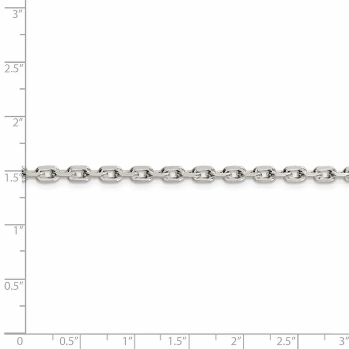 WB Choice Jewelry Sterling Silver 395mm Beveled Oval Cable ChainWBCQCA12030 Rings WB Choice Jewelry Sterling Silver 395mm Beveled Oval Cable ChainWBCQCA12030 Rings