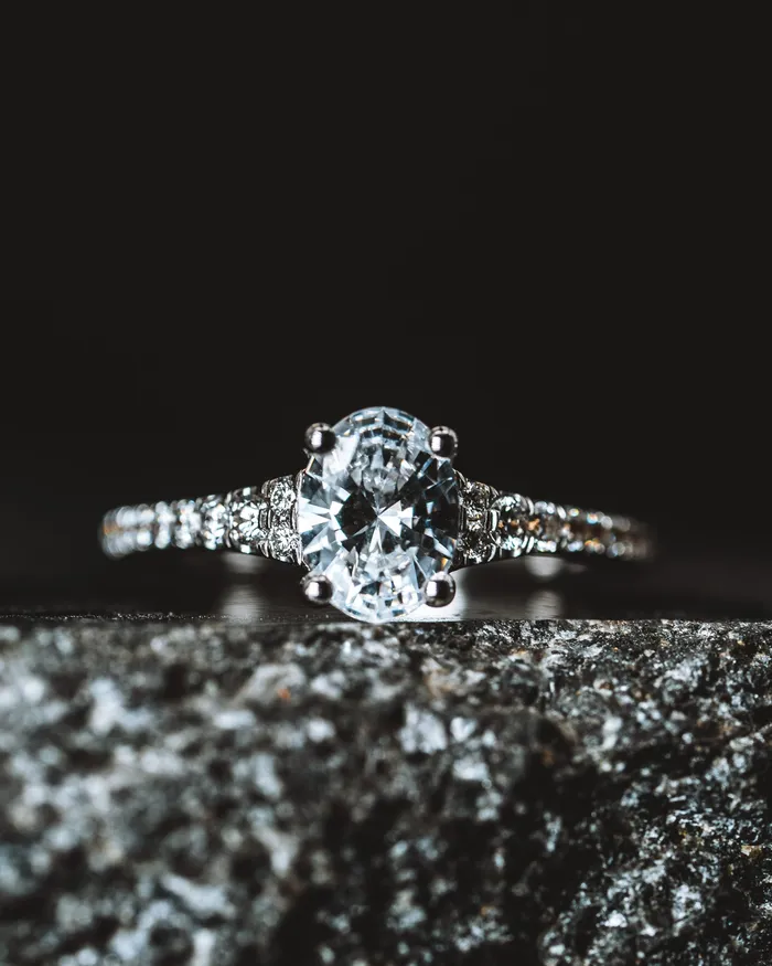 14k White Gold Semi Mount Ring GBC Rings