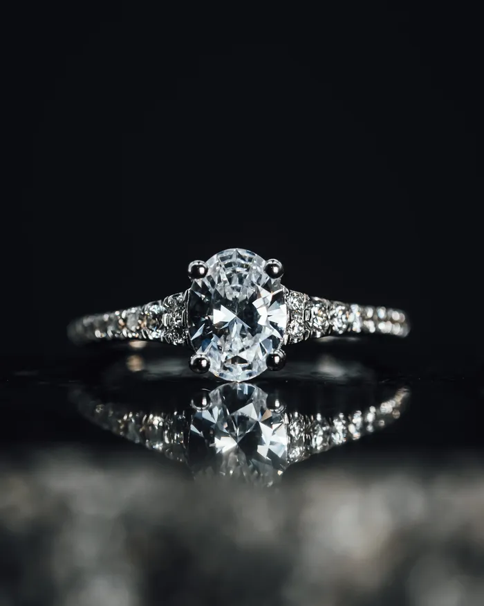 14k White Gold Semi Mount Ring GBC Rings