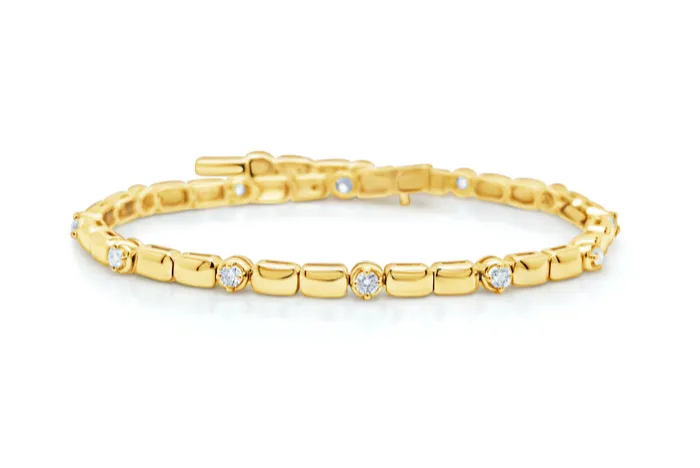 Albert Hern Bracelets Bracelet 14kt Yellow Gold Diamonds