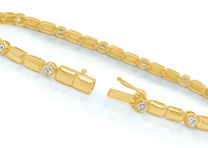 Albert Hern Bracelets Bracelet 14kt Yellow Gold Diamonds Albert Hern Bracelets Bracelet 14kt Yellow Gold Diamonds