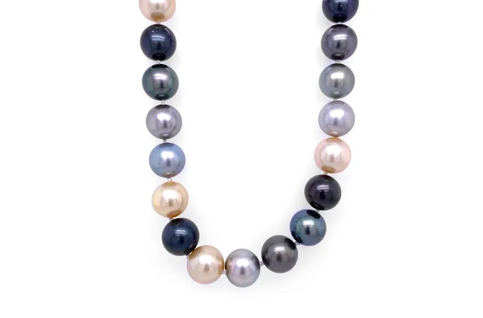 Albert Hern Necklaces Necklace Tahiti South Sea Pearls Diamonds Brooch
