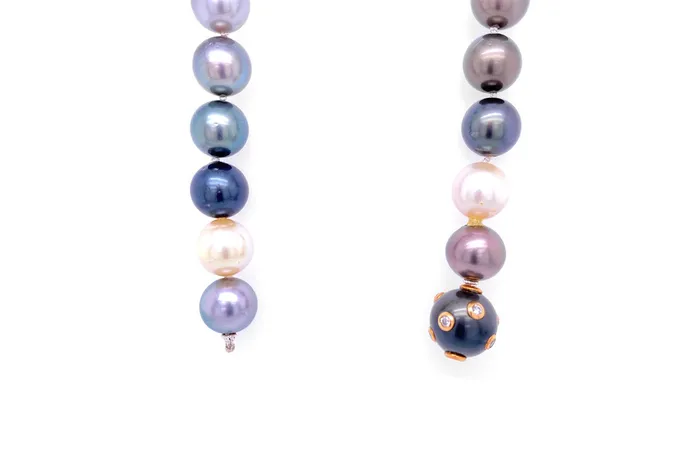 Albert Hern Necklaces Necklace Tahiti South Sea Pearls Diamonds Brooch Albert Hern Necklaces Necklace Tahiti South Sea Pearls Diamonds Brooch