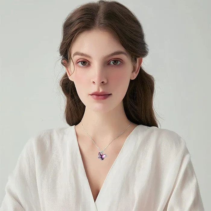 Aliexpress Necklaces Butterfly Crystal Necklace in 3 different colors