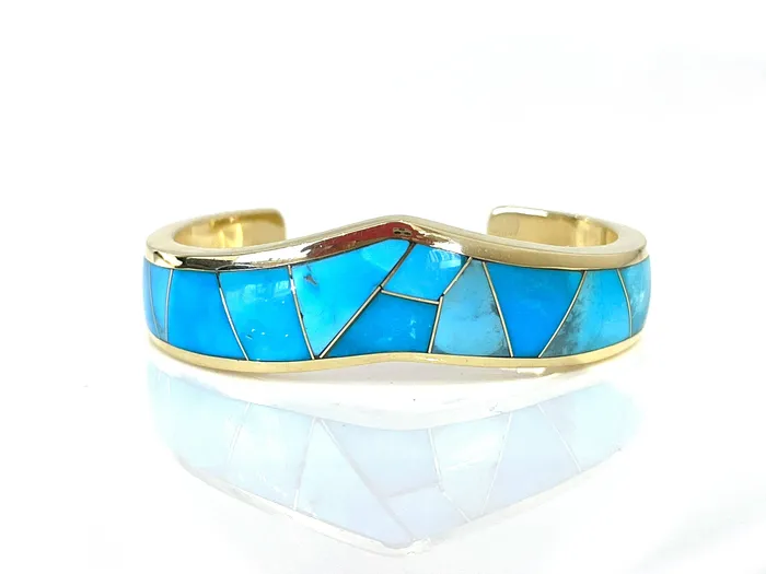 Ben Nighthorse Single V Top Inlay Bracelet Bracelets