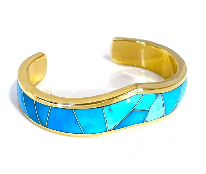 Ben Nighthorse Single V Top Inlay Bracelet Bracelets