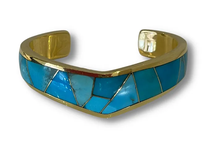 Ben Nighthorse Single V Top Inlay Bracelet Bracelets
