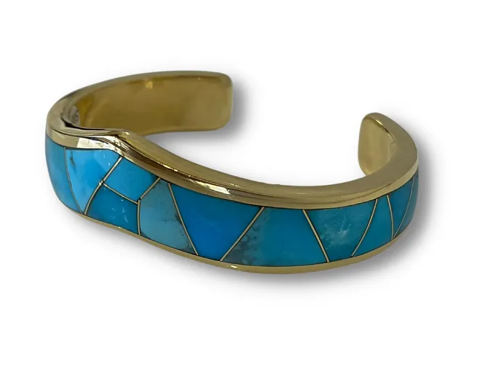 Ben Nighthorse Single V Top Inlay Bracelet Bracelets
