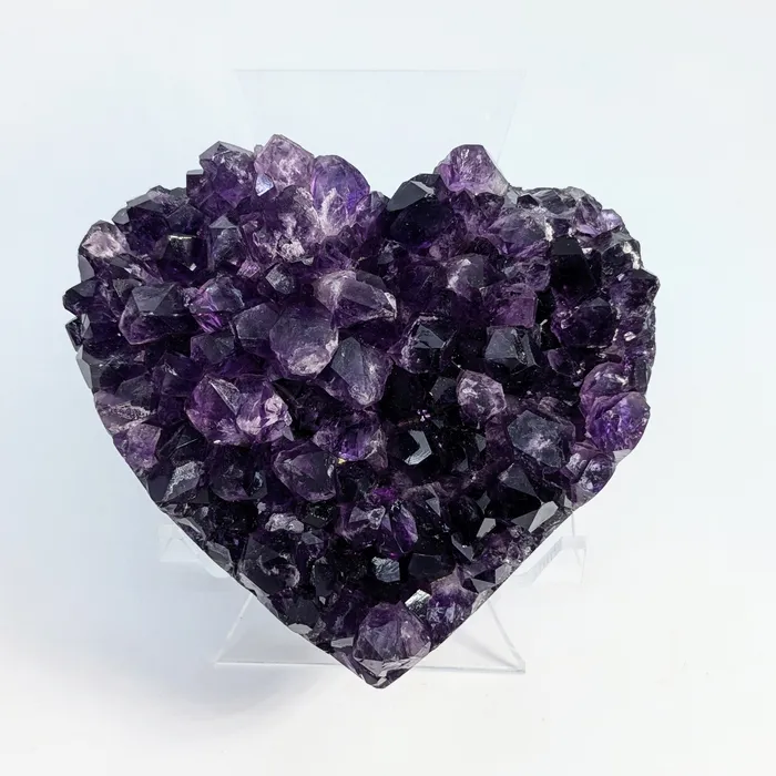 Bliss Crystals Necklaces Amethyst Geode 35 Heart LV7640