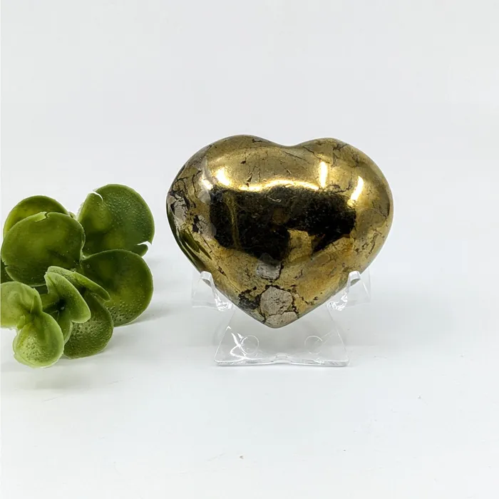 Bliss Crystals Necklaces Chalcopyrite 2 Heart LV6071