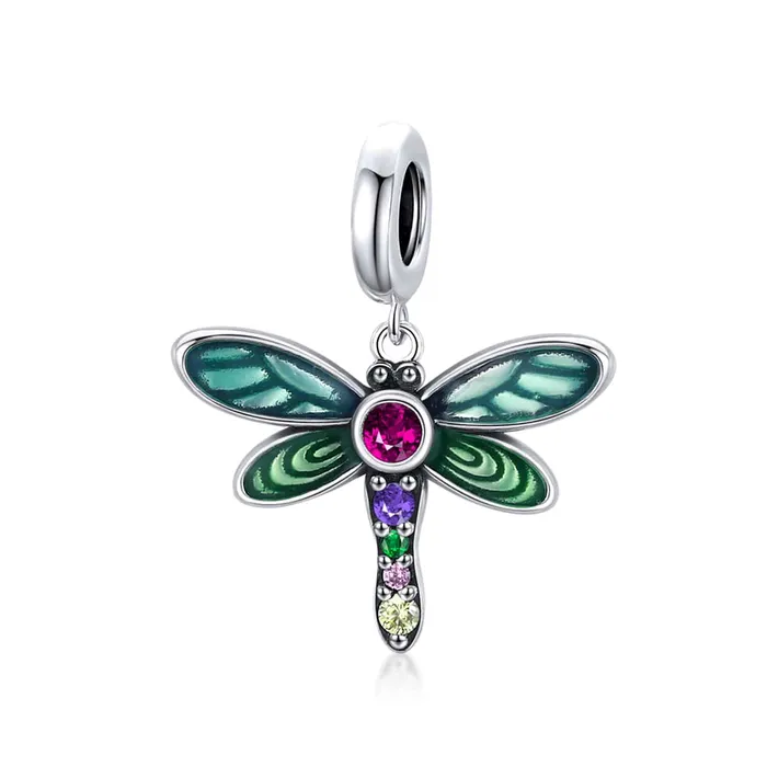 Dragonfly Charms or Pendants Sterling Silver 925 AliExpress bamoer Rings
