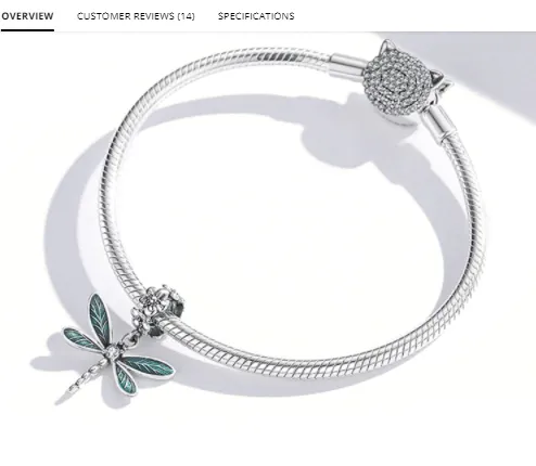 Dragonfly Charms or Pendants Sterling Silver 925 AliExpress bamoer Rings
