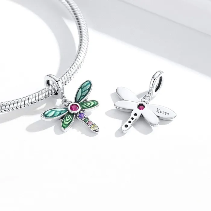 Dragonfly Charms or Pendants Sterling Silver 925 AliExpress bamoer Rings