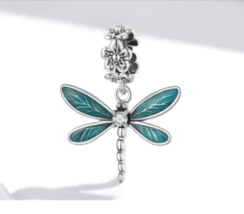 Dragonfly Charms or Pendants Sterling Silver 925 AliExpress bamoer Rings