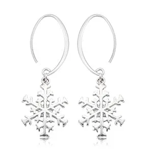 Earrings Carla Corp Sterling Silver Snowflake Earrings