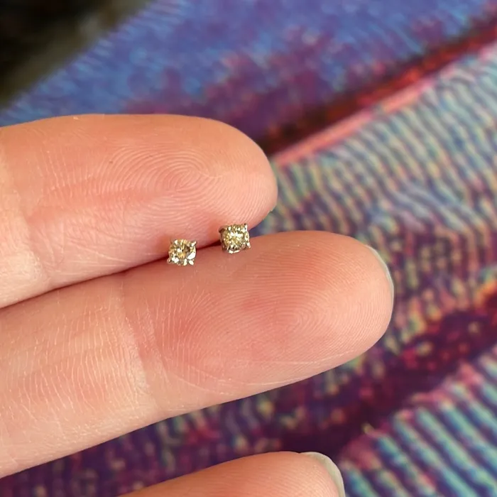 Earrings Diamond Earrings Platinum Vintage Love Vintage Paris