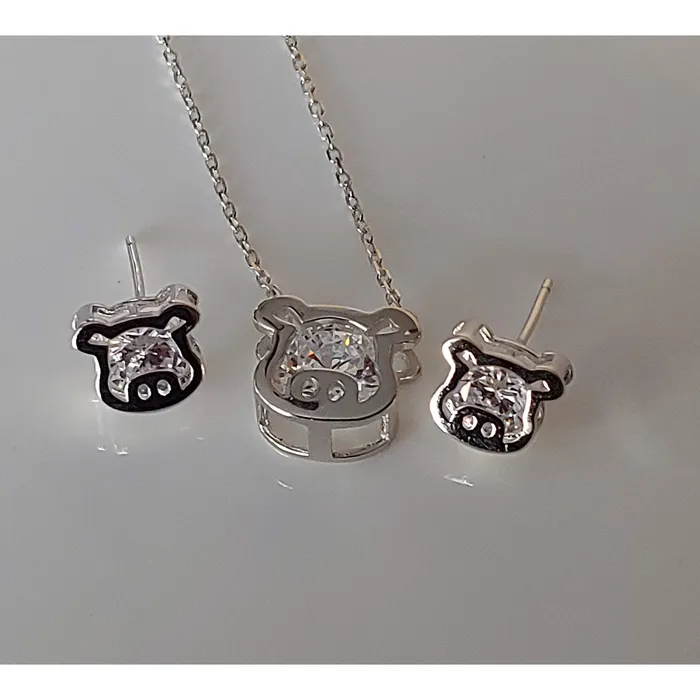 Earrings Kitty Pig Jewelry Rings Earrings and Necklaces Sterling Silver