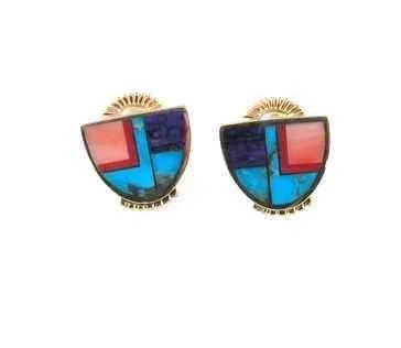 Earrings Ray Tracey Inlaid Post Earrings