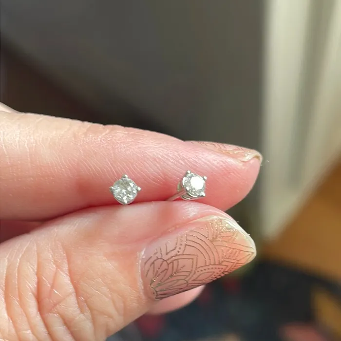 Earrings Vintage Paris Jewelry Diamond Earrings 14k White Gold Vintage Earrings Vintage Paris Jewelry Diamond Earrings 14k White Gold Vintage