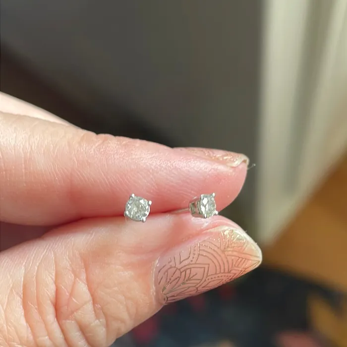 Earrings Vintage Paris Jewelry Diamond Earrings 14k White Gold Vintage Earrings Vintage Paris Jewelry Diamond Earrings 14k White Gold Vintage