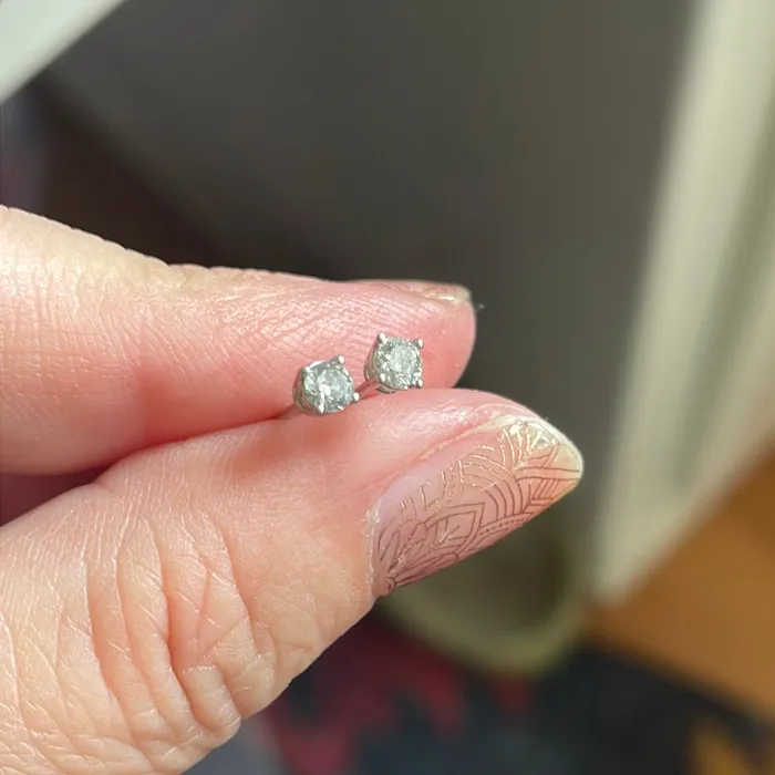 Earrings Vintage Paris Jewelry Diamond Earrings 14k White Gold Vintage Earrings Vintage Paris Jewelry Diamond Earrings 14k White Gold Vintage