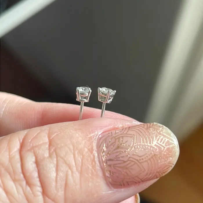 Earrings Vintage Paris Jewelry Diamond Earrings 14k White Gold Vintage Earrings Vintage Paris Jewelry Diamond Earrings 14k White Gold Vintage