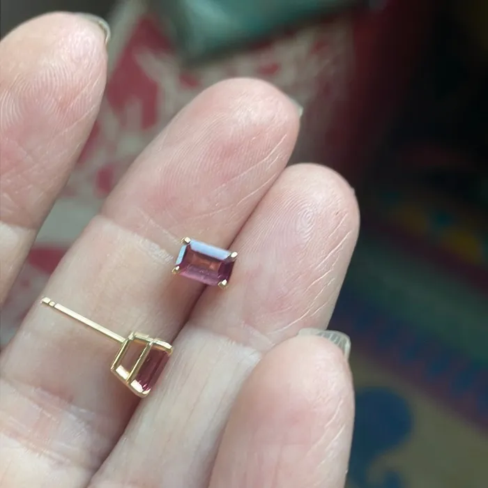 Earrings Vintage Paris Jewelry Pink Tourmaline Earrings 14k Gold Vintage Earrings Vintage Paris Jewelry Pink Tourmaline Earrings 14k Gold Vintage