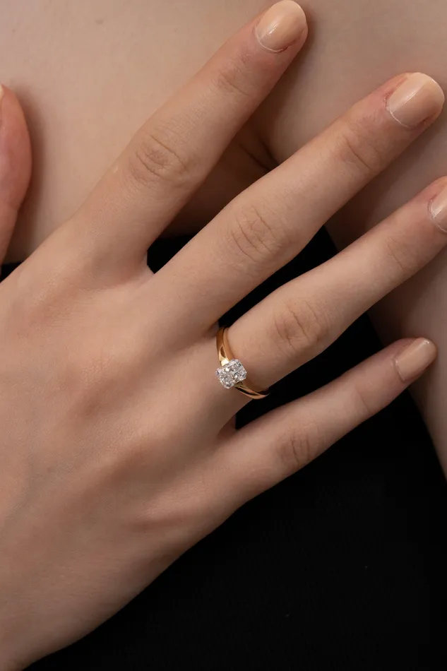 Facet 1ct Radiant Ring PRMAL Rings Facet 1ct Radiant Ring PRMAL Rings