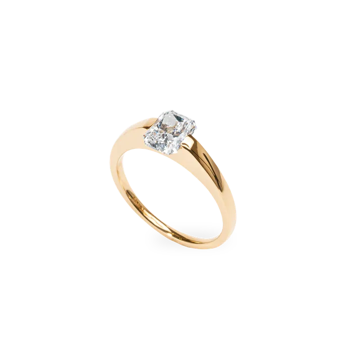 Facet 1ct Radiant Ring PRMAL Rings Facet 1ct Radiant Ring PRMAL Rings
