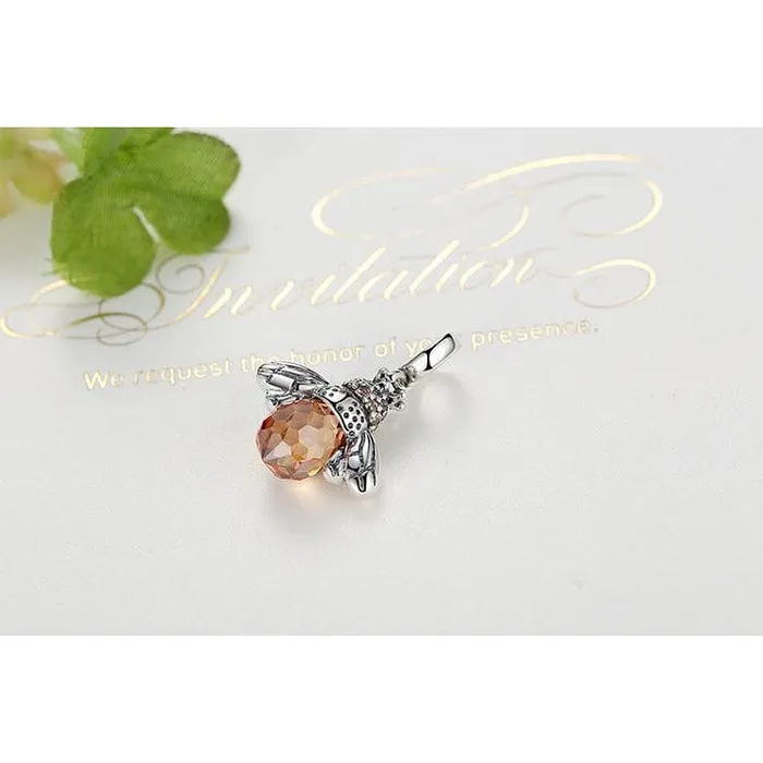 Honey Bee Charms Sterling SilverPandora Style AliExpress Rings