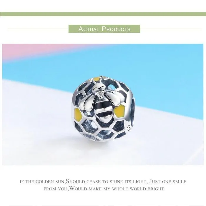 Honey Bee Charms Sterling SilverPandora Style AliExpress Rings