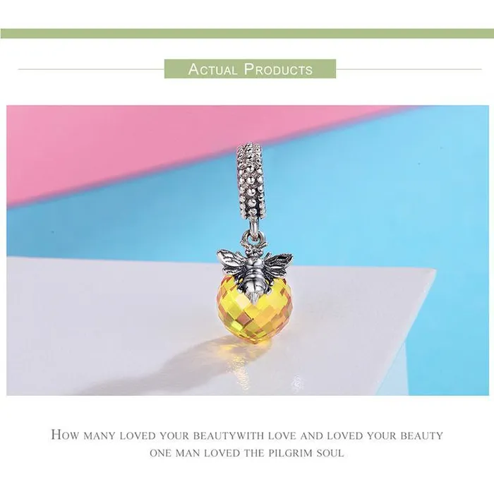 Honey Bee Charms Sterling SilverPandora Style AliExpress Rings