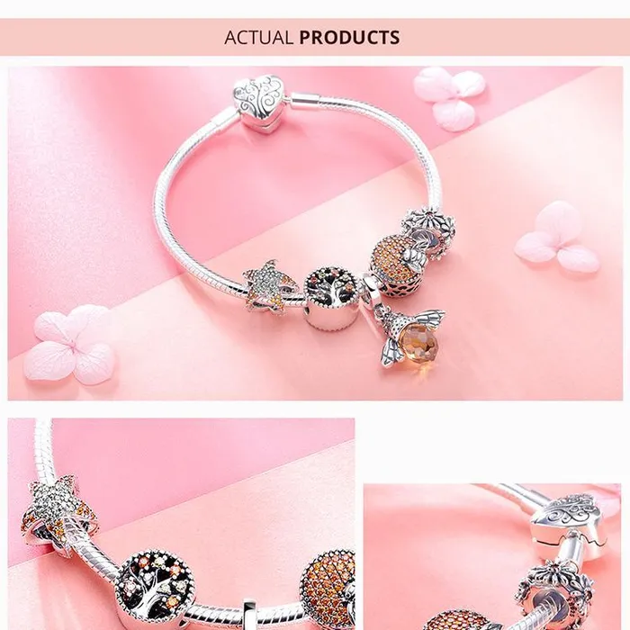 Honey Bee Charms Sterling SilverPandora Style AliExpress Rings
