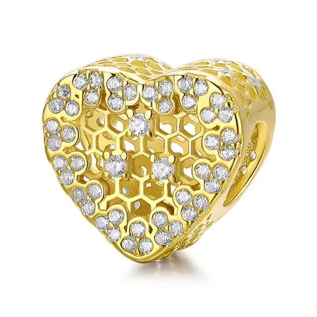 Honey Bee Charms Sterling SilverPandora Style AliExpress Rings