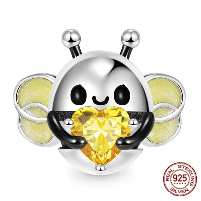 Honey Bee Charms Sterling SilverPandora Style AliExpress Rings