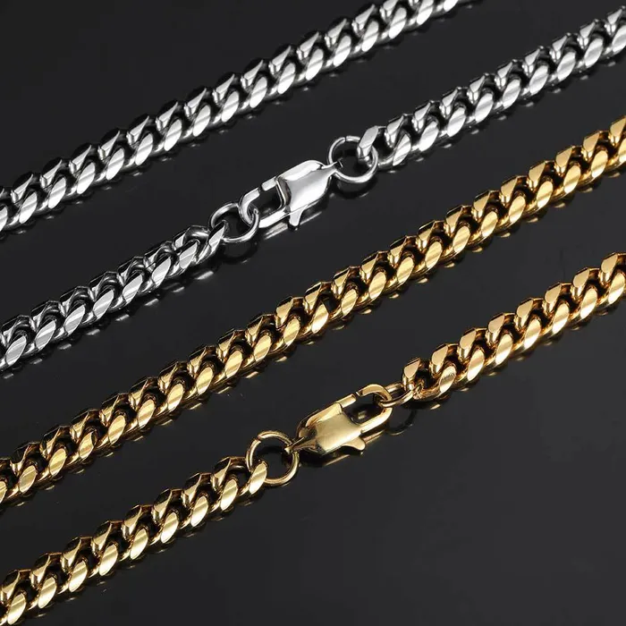IceZeusShop Bracelets 6mm Stainless Steel Miami Cuban Link Chain IceZeusShop Bracelets 6mm Stainless Steel Miami Cuban Link Chain