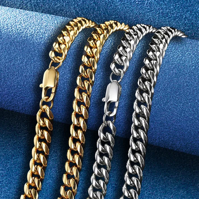 IceZeusShop Bracelets 6mm Stainless Steel Miami Cuban Link Chain IceZeusShop Bracelets 6mm Stainless Steel Miami Cuban Link Chain