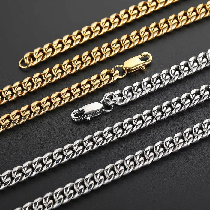IceZeusShop Bracelets 6mm Stainless Steel Miami Cuban Link Chain IceZeusShop Bracelets 6mm Stainless Steel Miami Cuban Link Chain