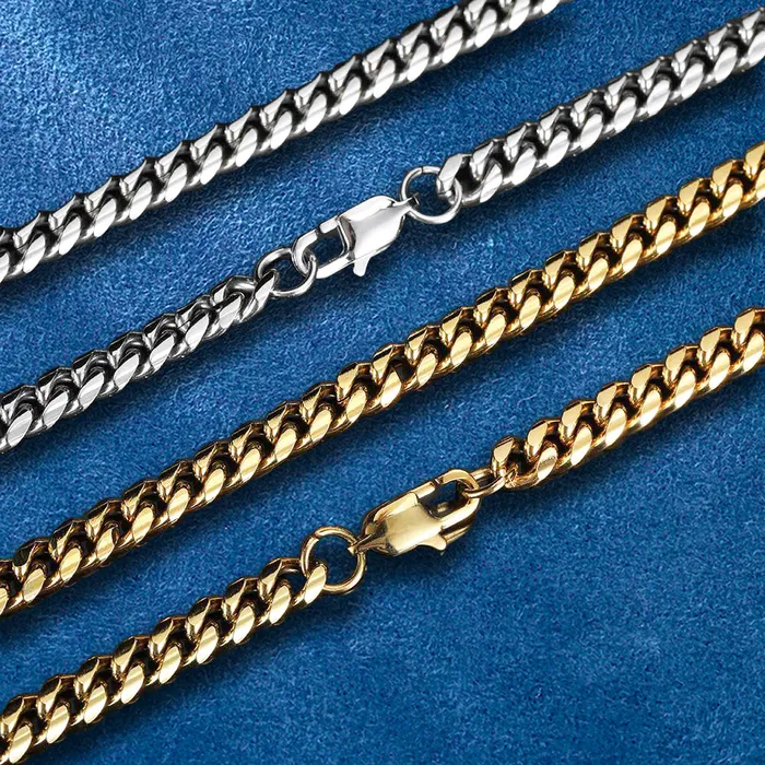 IceZeusShop Bracelets 6mm Stainless Steel Miami Cuban Link Chain IceZeusShop Bracelets 6mm Stainless Steel Miami Cuban Link Chain