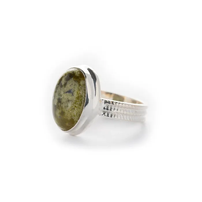 Killarney celtic jewelry Rings Handmade Connemara Marble Ring