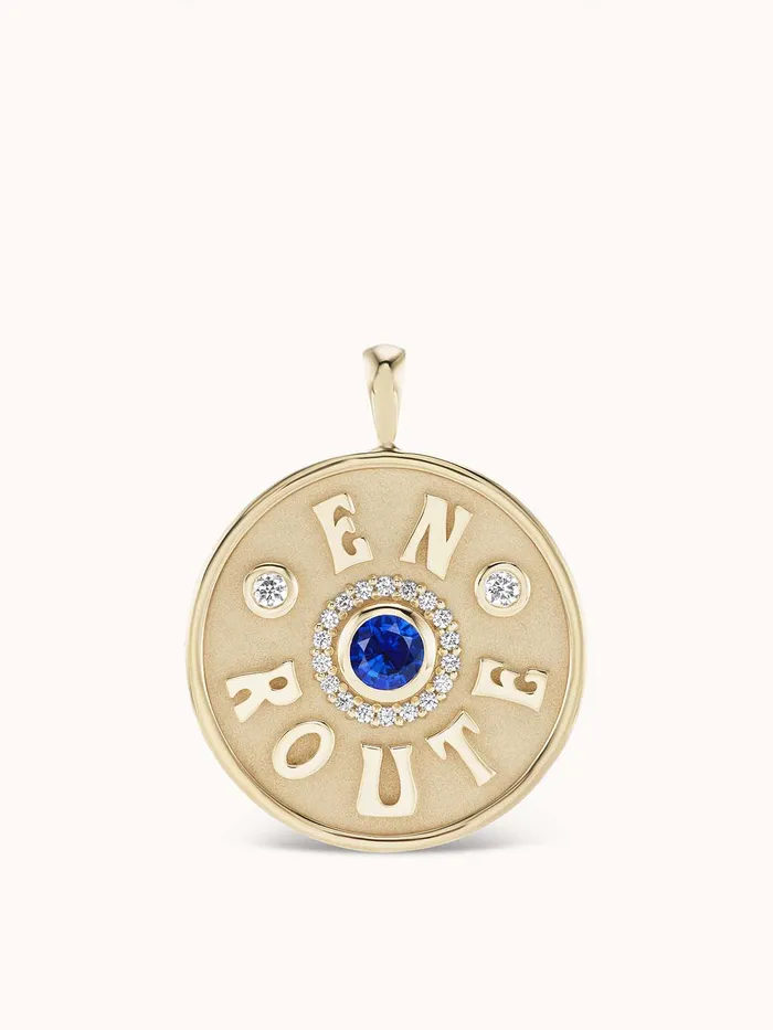 Large En Route Necklace Blue Sapphire Marlo Laz Necklaces Large En Route Necklace Blue Sapphire Marlo Laz Necklaces