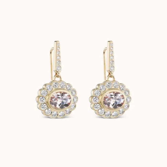 Lexie Earrings Morganite Marlo Laz Earrings