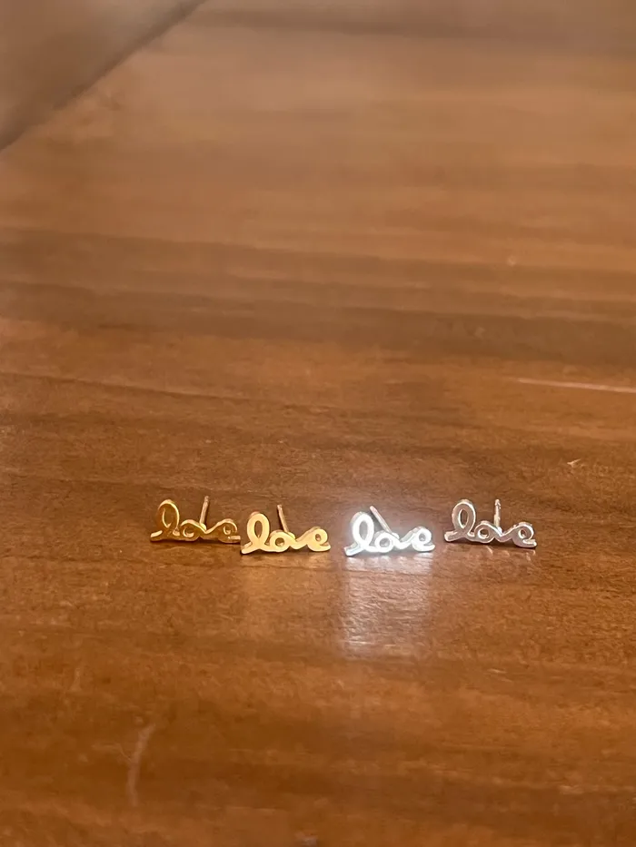 little love stud earrings bubs sass Earrings