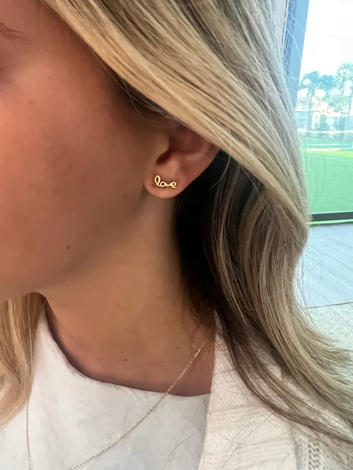 little love stud earrings bubs sass Earrings